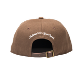 Brown Leather Strapback