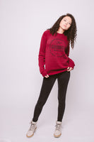 Crew Neck - Sweatshirt - Red