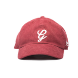 Corduroy Dad Hat-Maroon