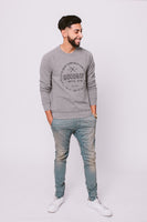 Crew Neck - Sweatshirt - Grey/Charcoal